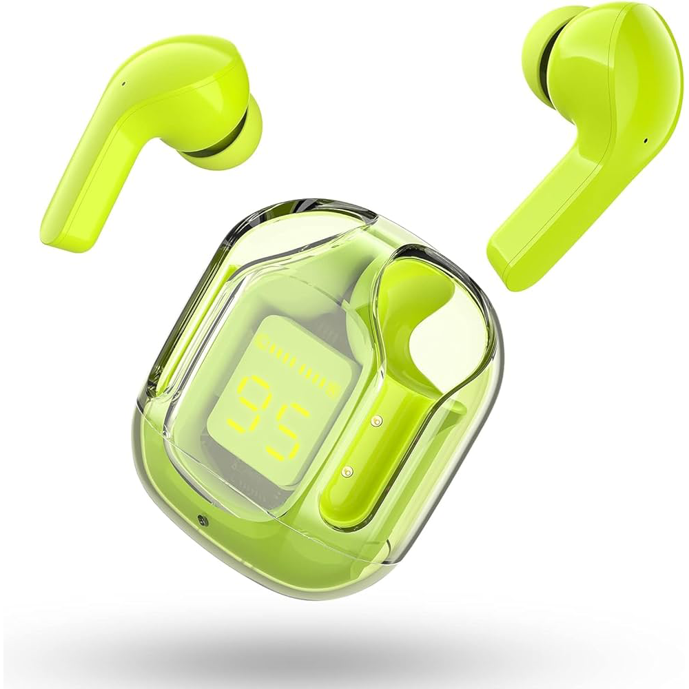 Ultrapods Max Transparent Wireless Earbuds - Yellow