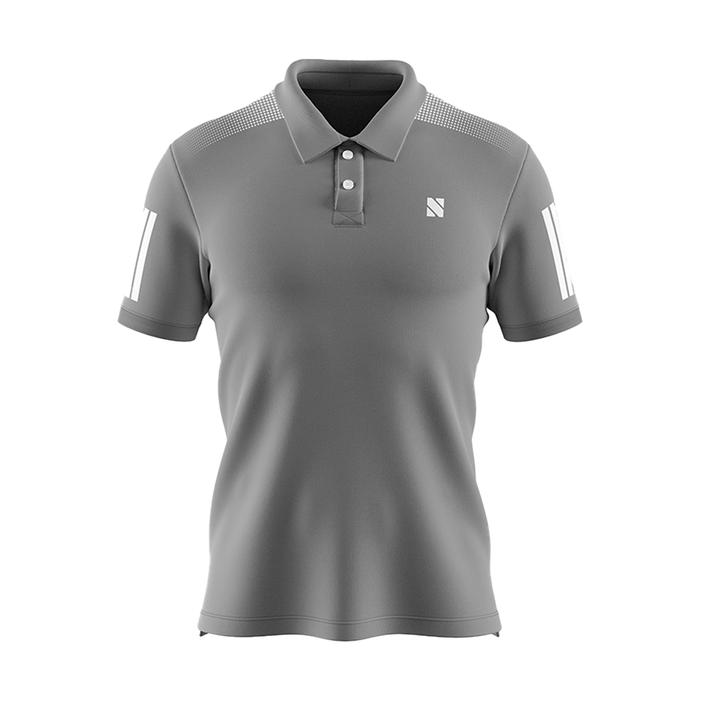 Lanys Polyester PK Half Sleeve Polo Shirt - Gray - 1104