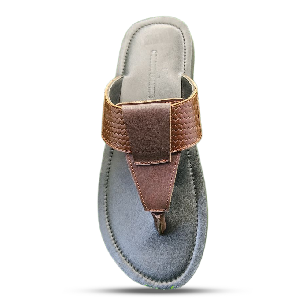 Leather Sandal for Men - Brown
