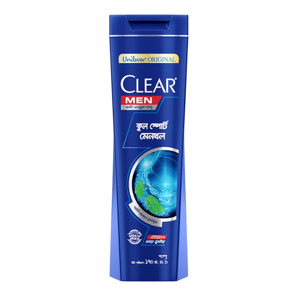 Clear Men Cool Sport Menthol Anti Dandruff  Shampoo - 170ml