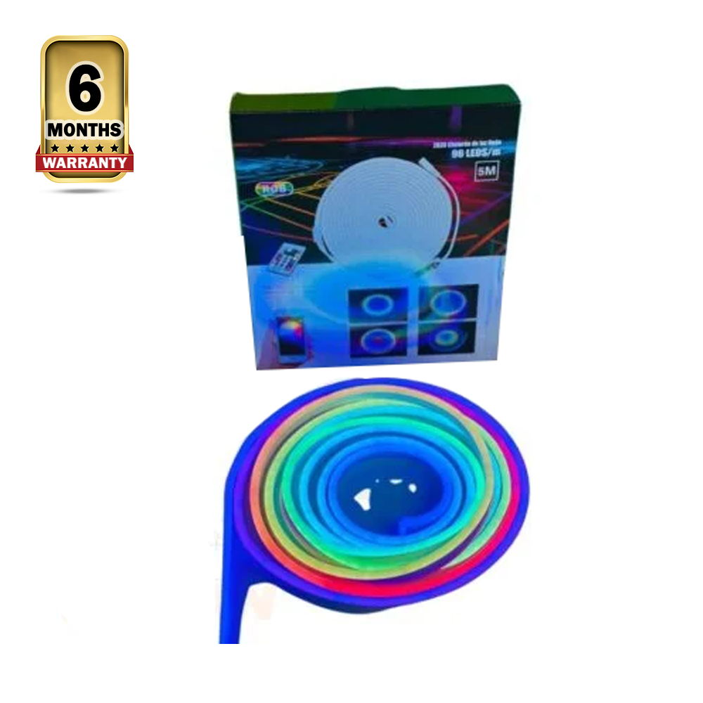 GearUP NRGB50 RGB Neon Light - 5 Meter with App and Remote Control