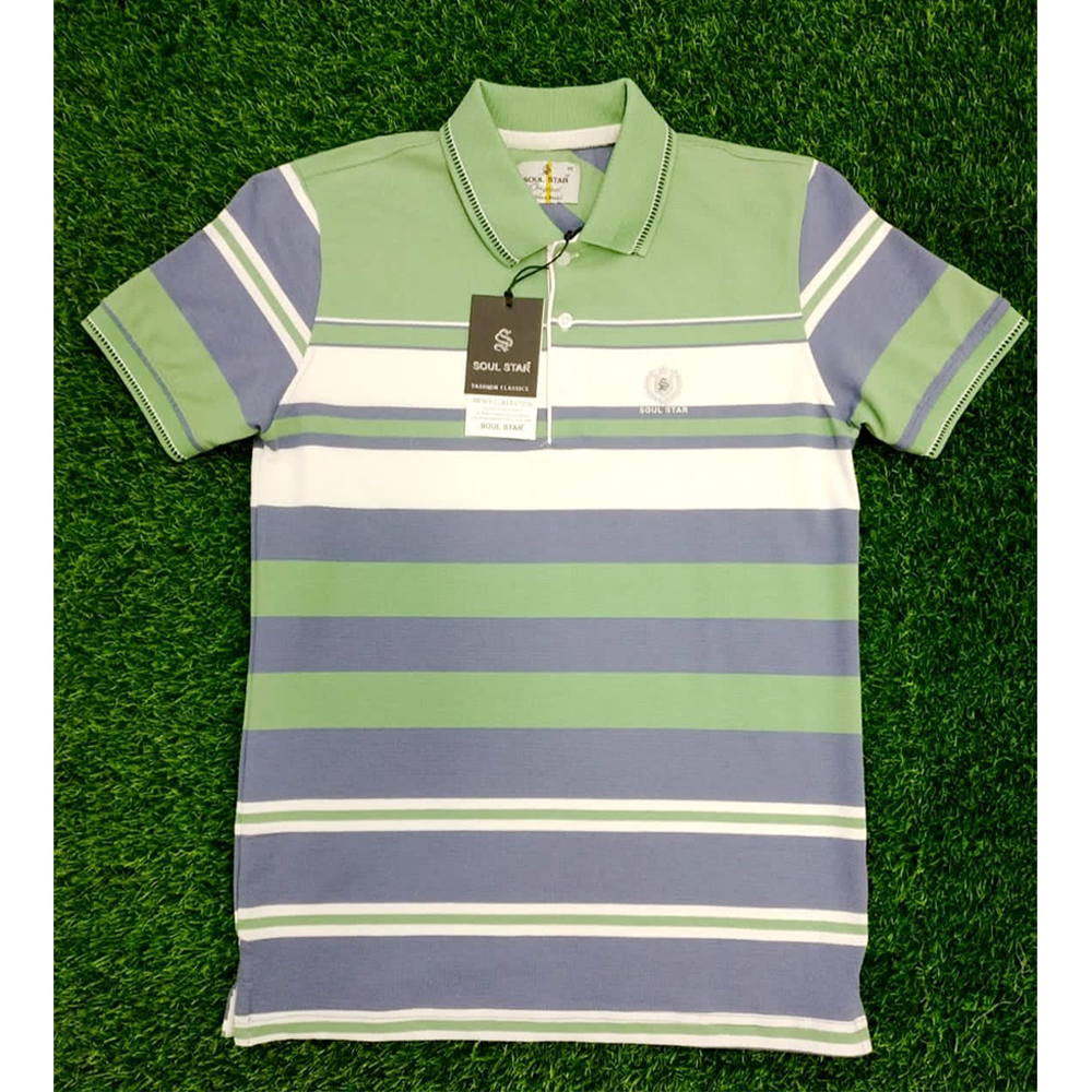 Cotton Polo T-Shirt For Men - Multicolor