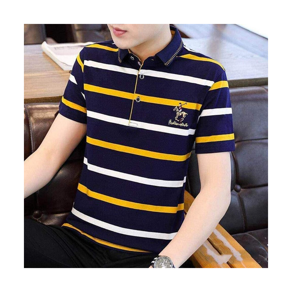 Cotton Polo Shirt for Men - Multicolor - TC-06