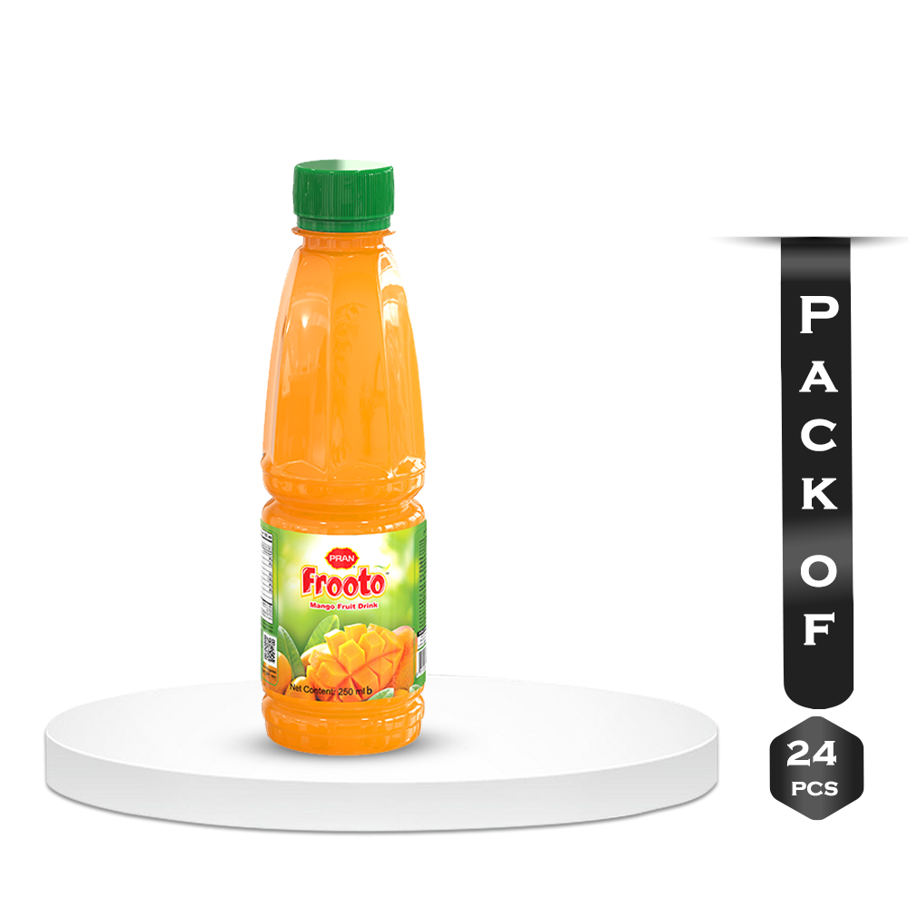 Pack Of 24 Pcs Pran Frooto Mango Fruit Drink - 250ml