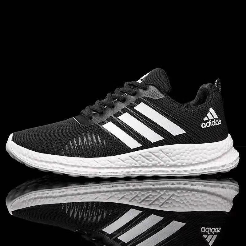 Adidas Mesh Casual Running Shoes For Men - Black - EFH-01012