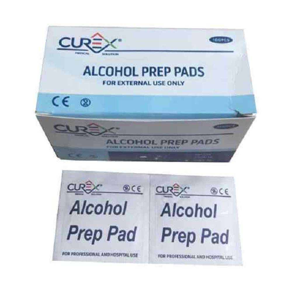 Curex Alcohol Pad Curex Alcohol Pad Disinfectant Wipes - 100 Pcs