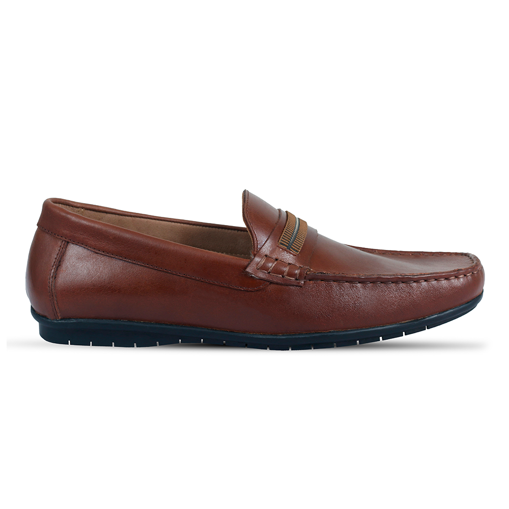 Handmade Leather Moccasin for Men - Chocolate - X-02