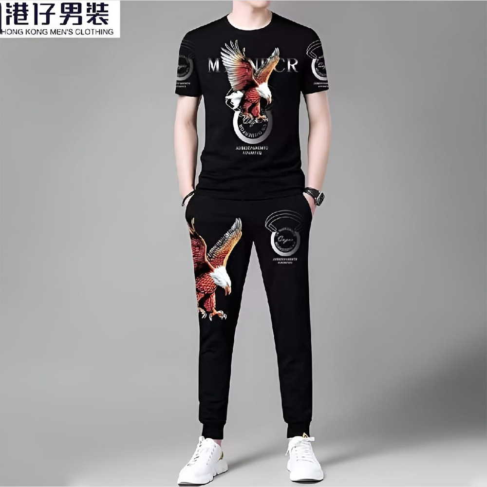 PP Jersey T-Shirt with Trouser Full Track Suit For Men -  TF-112