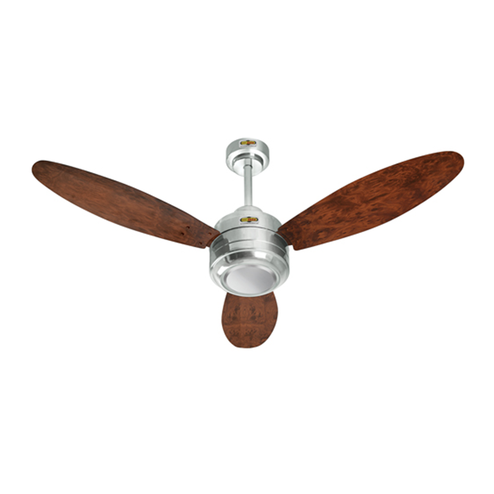 Decent Ceiling Fan - 56 Inch - Silver and Brown