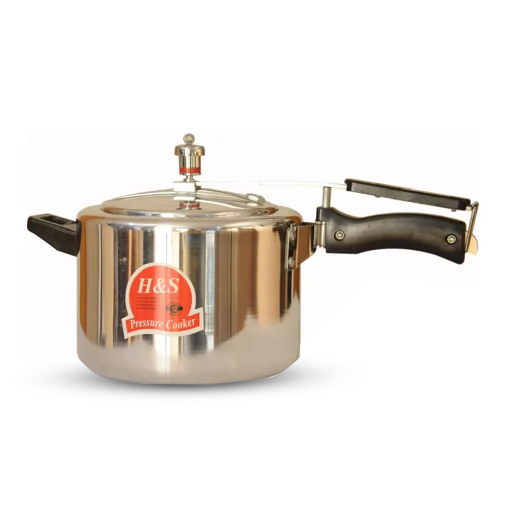 H and S Aluminum Pressure Cooker - 5.5 Liters