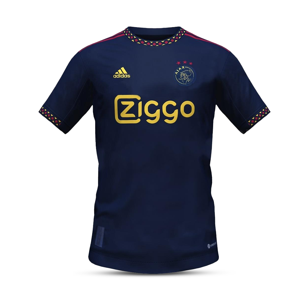 Ajax Amsterdam Half Sleeve Away Jersey 2022-23 - Navy Blue