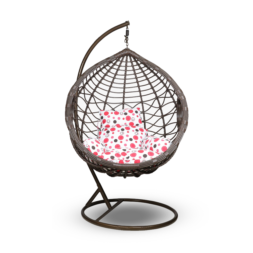 Dell'arte Quad Swing Chair Brown L83