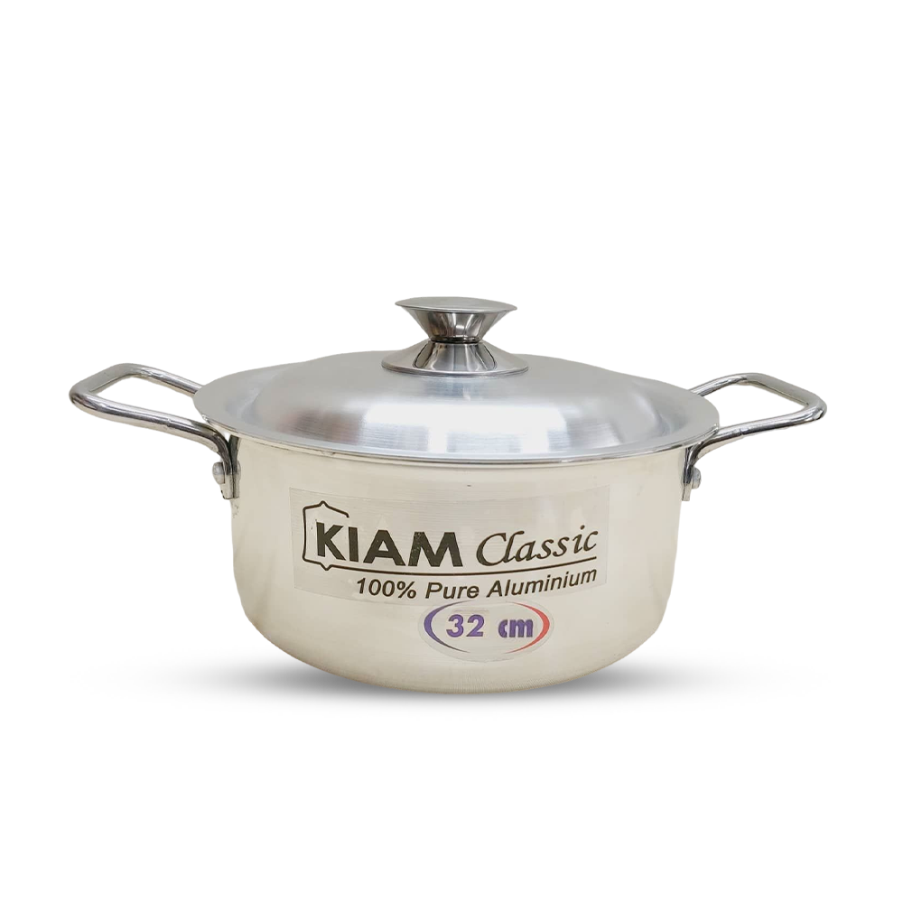 Kiam Premium Aluminum Luxury Stock Pot - 32 cm