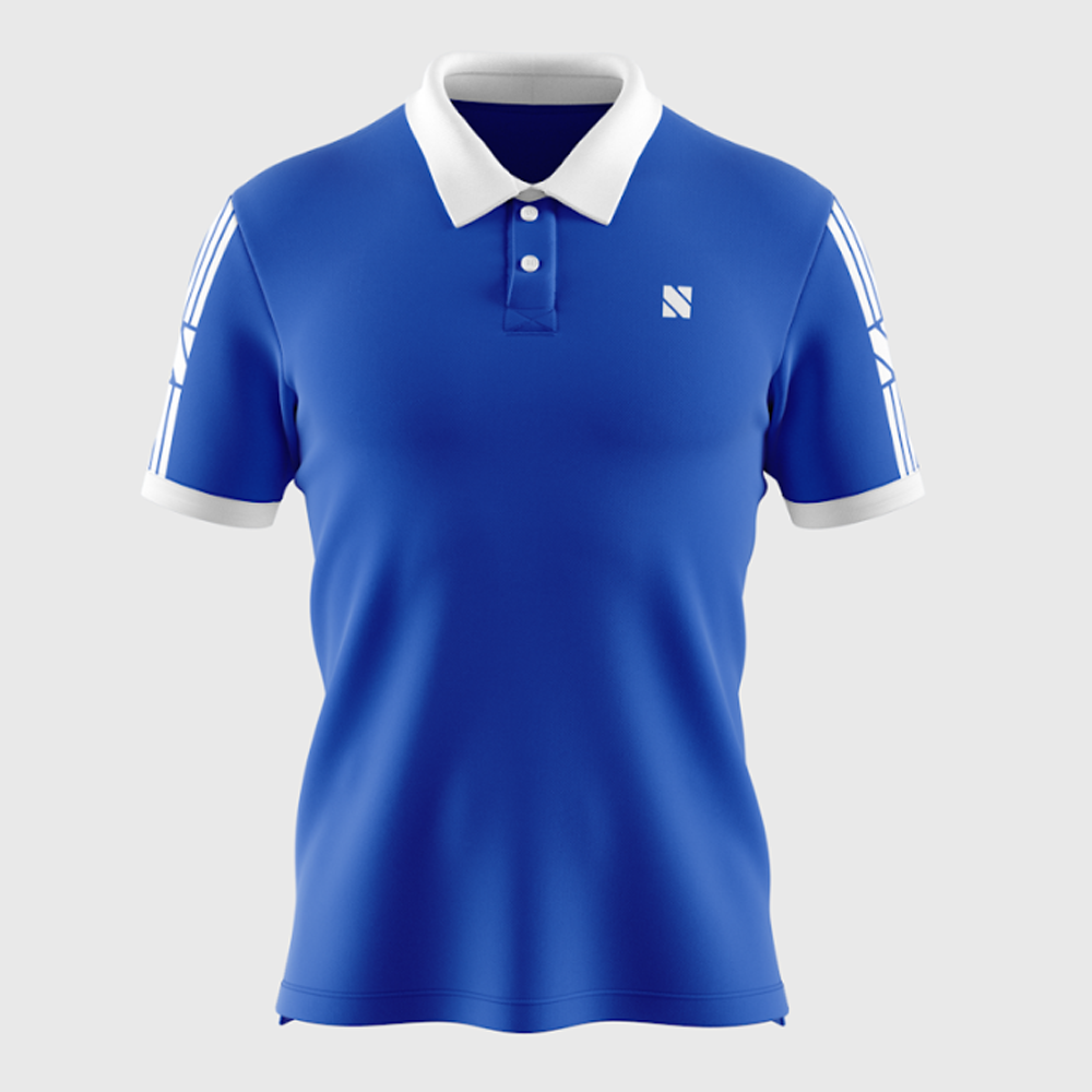 Jersey Half Sleeve Polo For Men - Blue - NEX-NPO-F-01