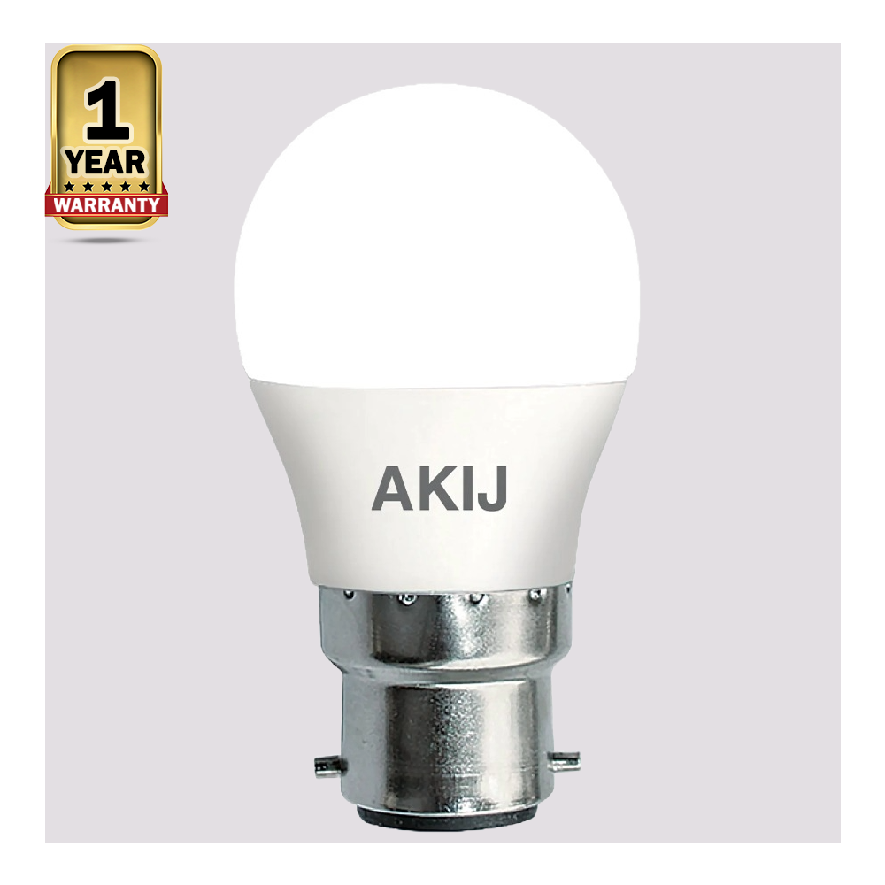 Akij E27-DL Super Bright AC LED Bulb - 9W - White    