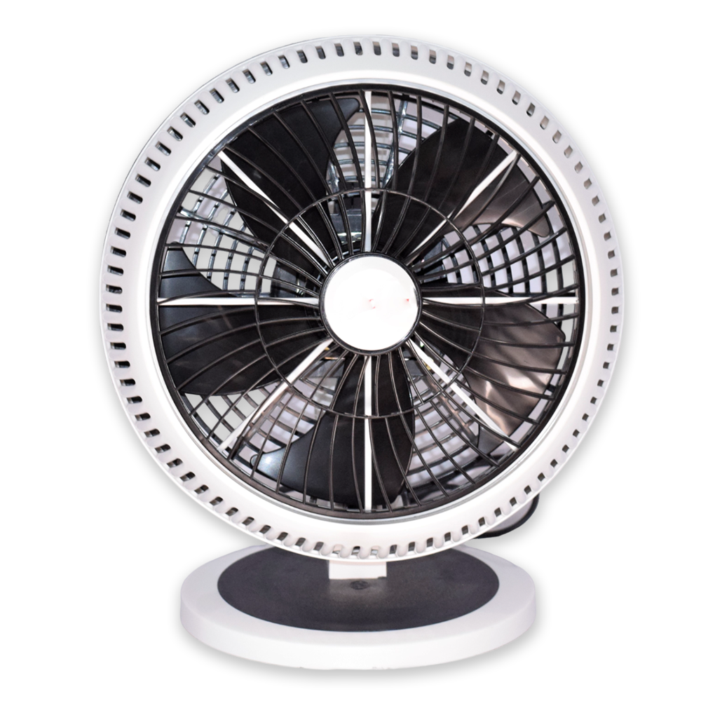 Hi Speed Desk Fan White 10 Inch