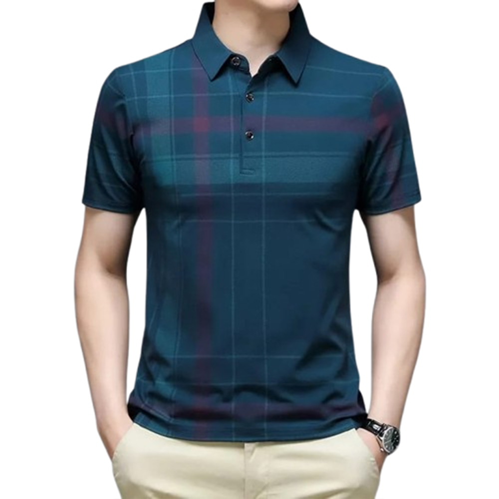 Plain Polyester Sublimation Half Sleeve Polo For Men - Multicolor - PT-N22