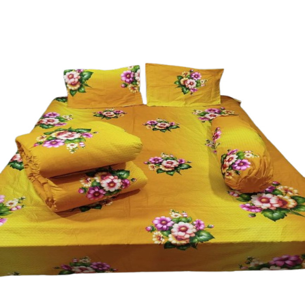 Combo of 5Pcs Twill  Cotton Comforter Set - Multicolor - CFS-237