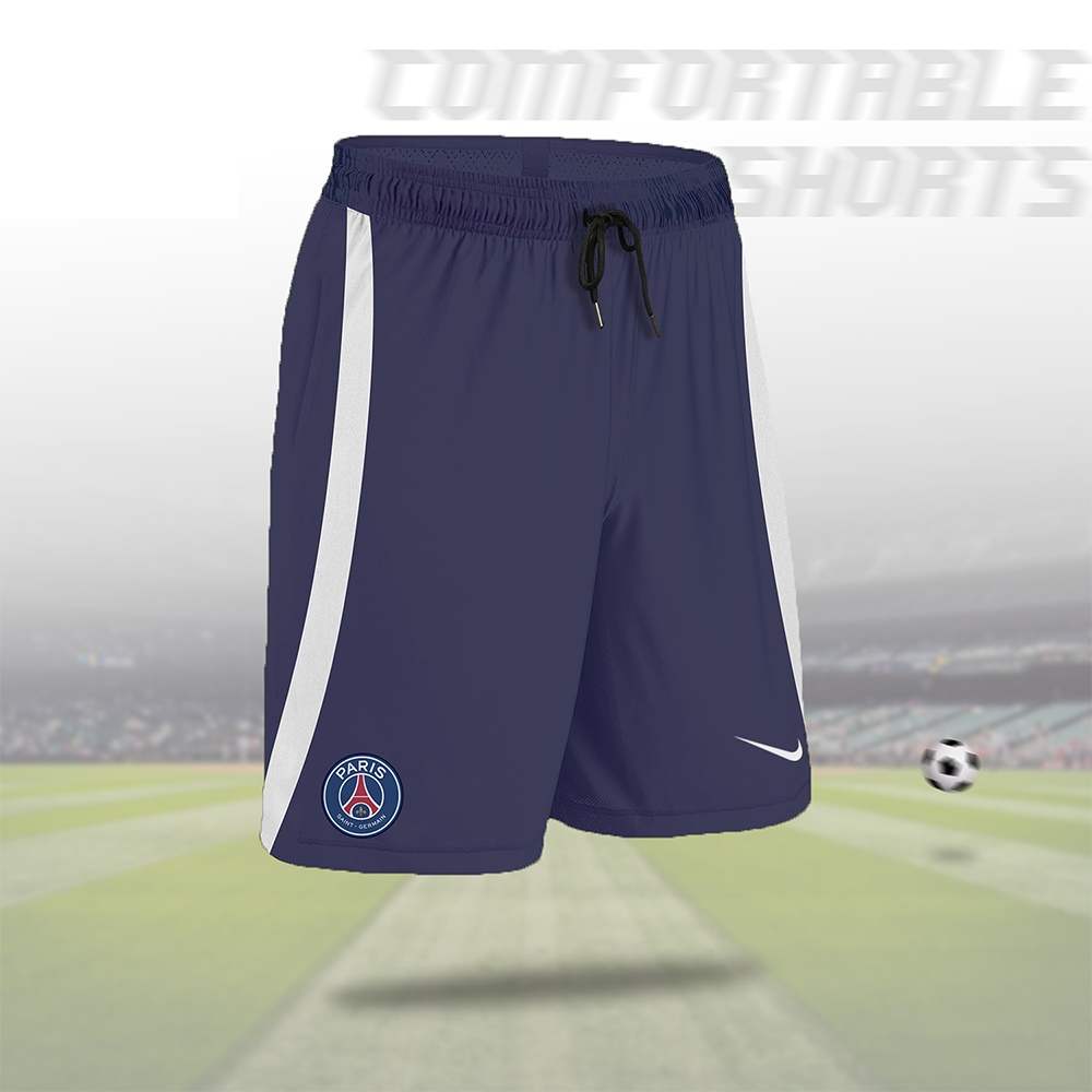 PP Jersey Paris Saint Germain Shorts for Men - Navy Blue - SP PSG