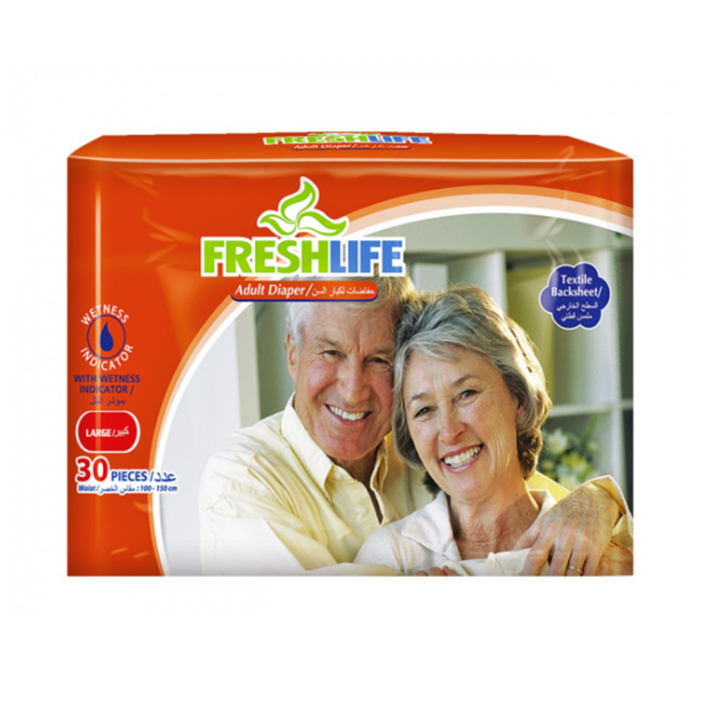 Fresh Life Adult Diaper - Large - 30 Pcs 