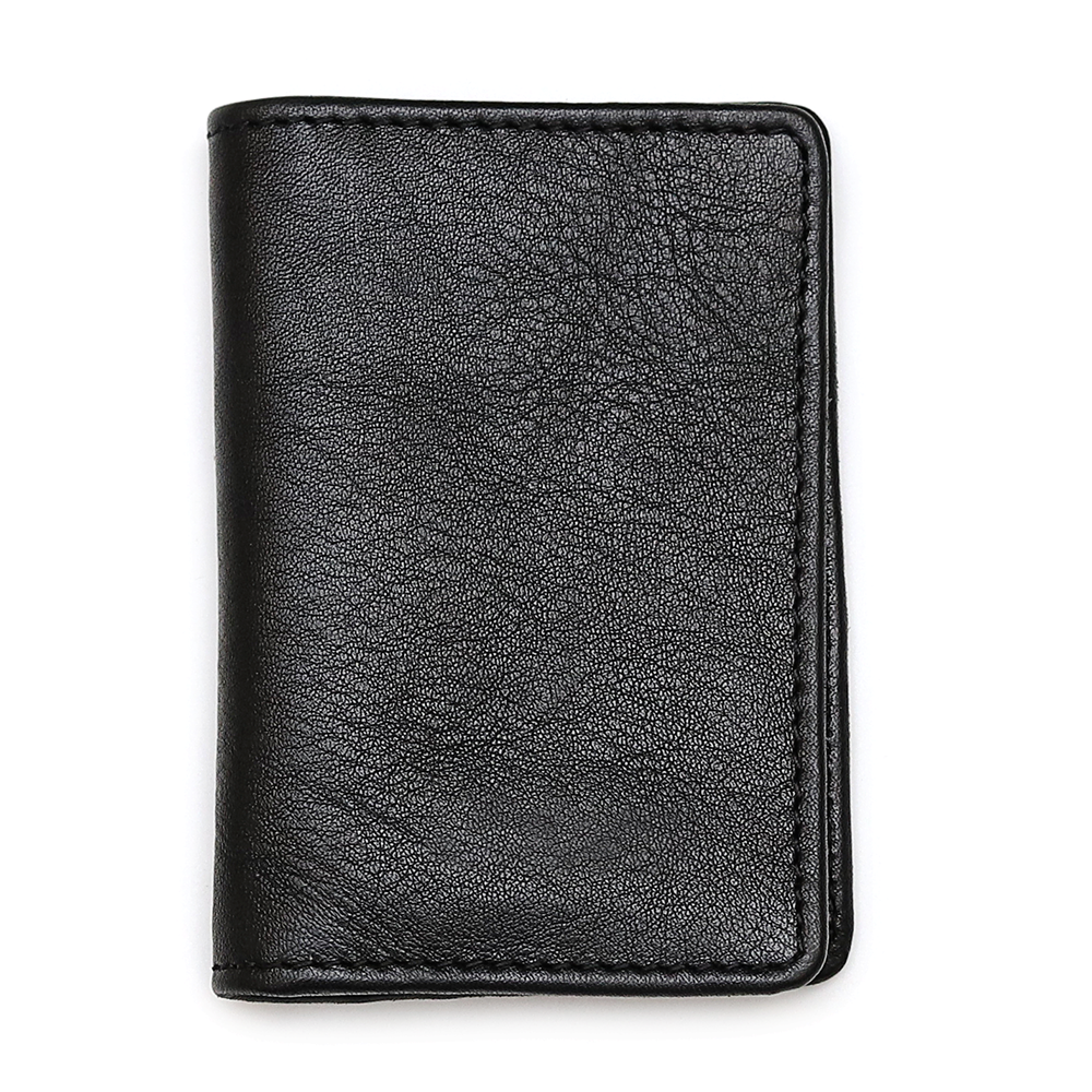 Leather Card Holder - Black - EW04 