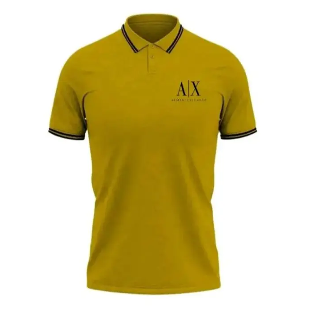 Cotton Polo T-Shirt For Men - Yellow
