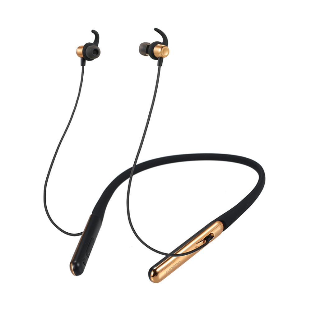 Oraimo OEB-E75D Necklace Three Lite Neckband Wireless In-Ear Sports Gaming Earphone - Black and Gold