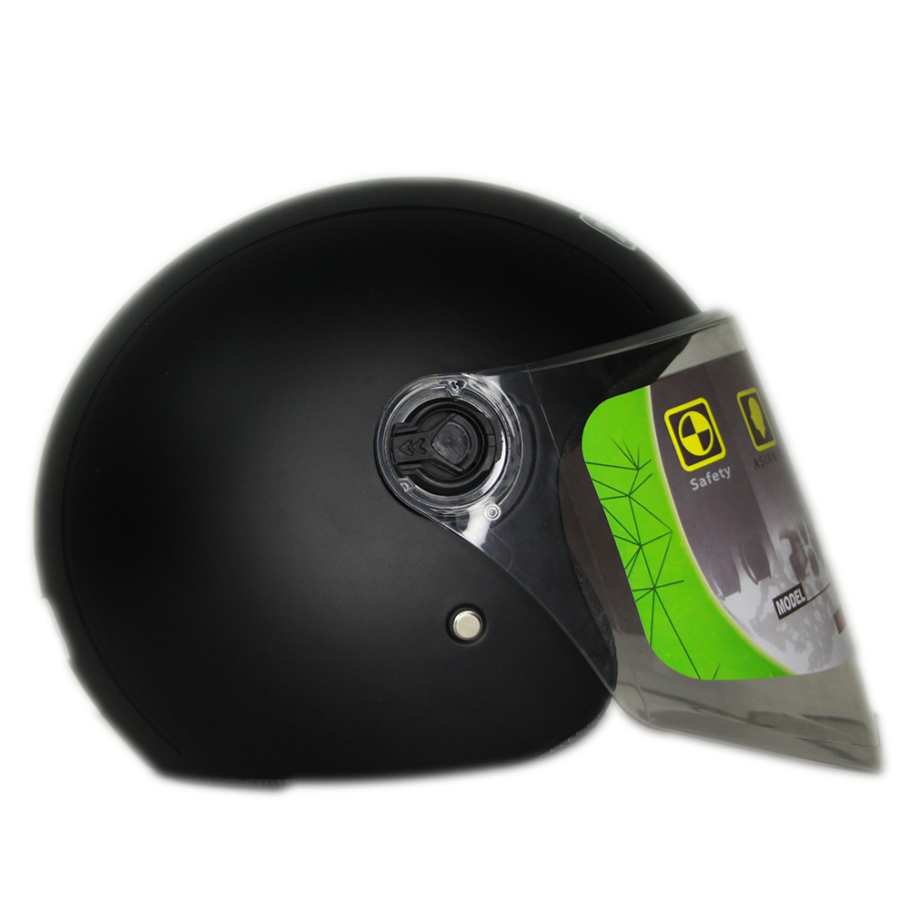 IBK T5 Half Face Helmet - Black - APBD1035