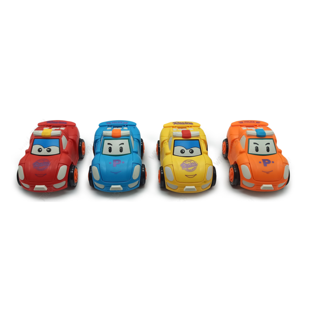 VOITURE DE SPORT FUN (Rétro friction - 7 cm)