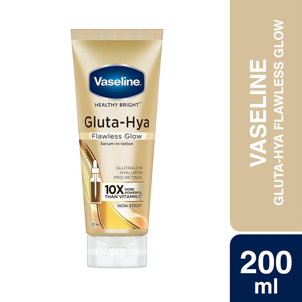 Vaseline Gluta Hya Flawless Glow Serum in Lotion - 200ml
