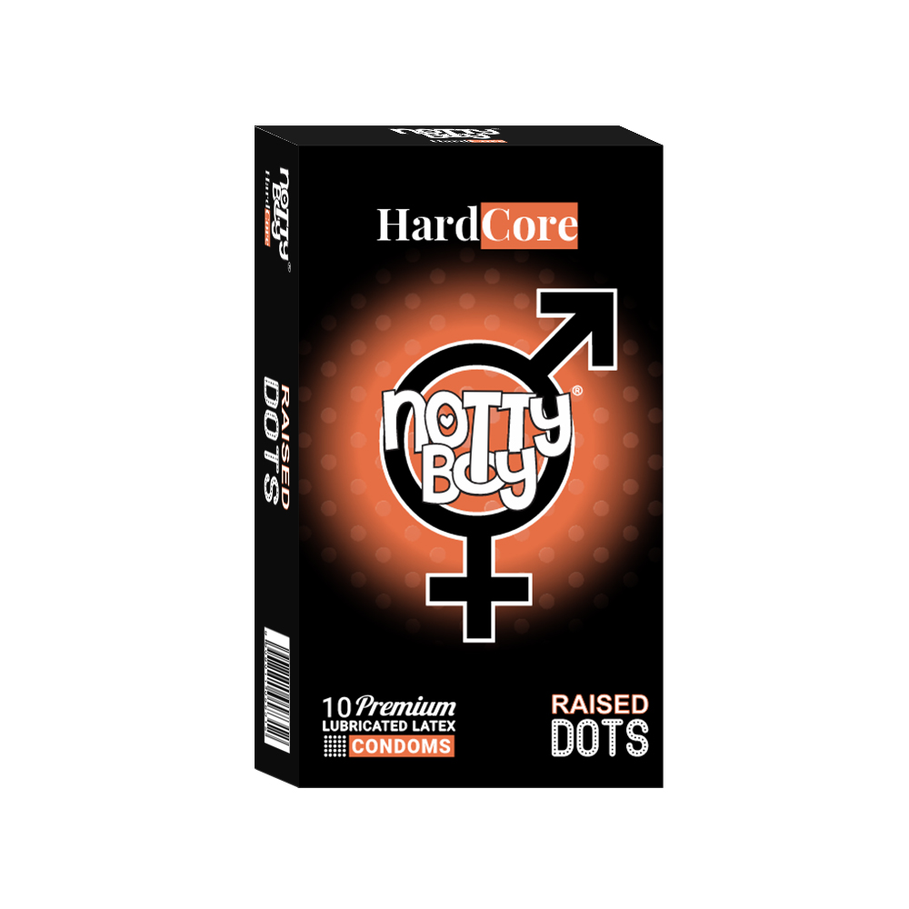 Pack Of Ten NottyBoy HardCore Raised Dots Condoms