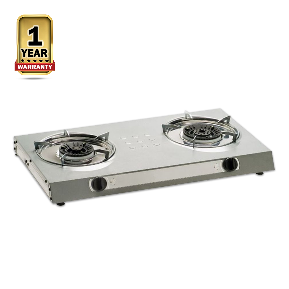 Tecno 2 TTC-0303 Super Slim Burner Gas Cooker - Silver