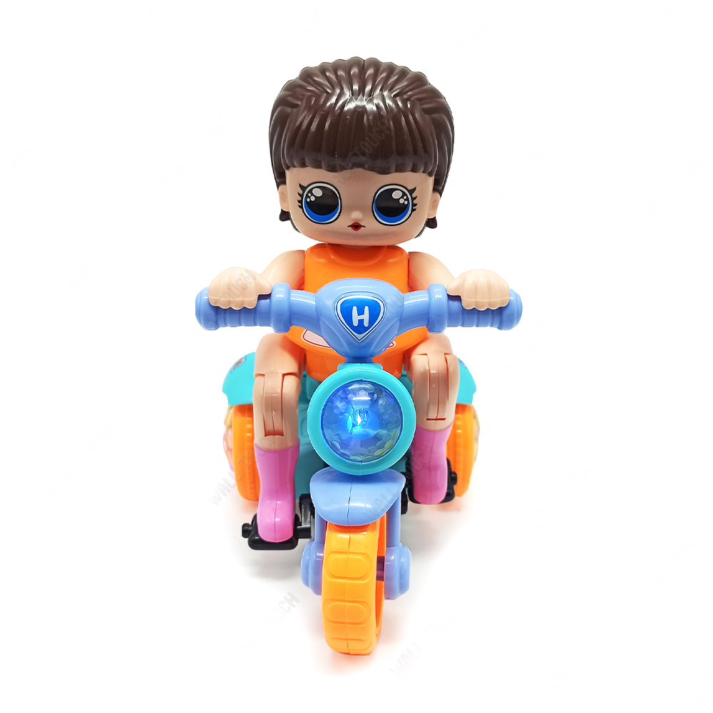 360 Degree Stunt Rotate Bicycle Toy With Light For Kids - 204672551