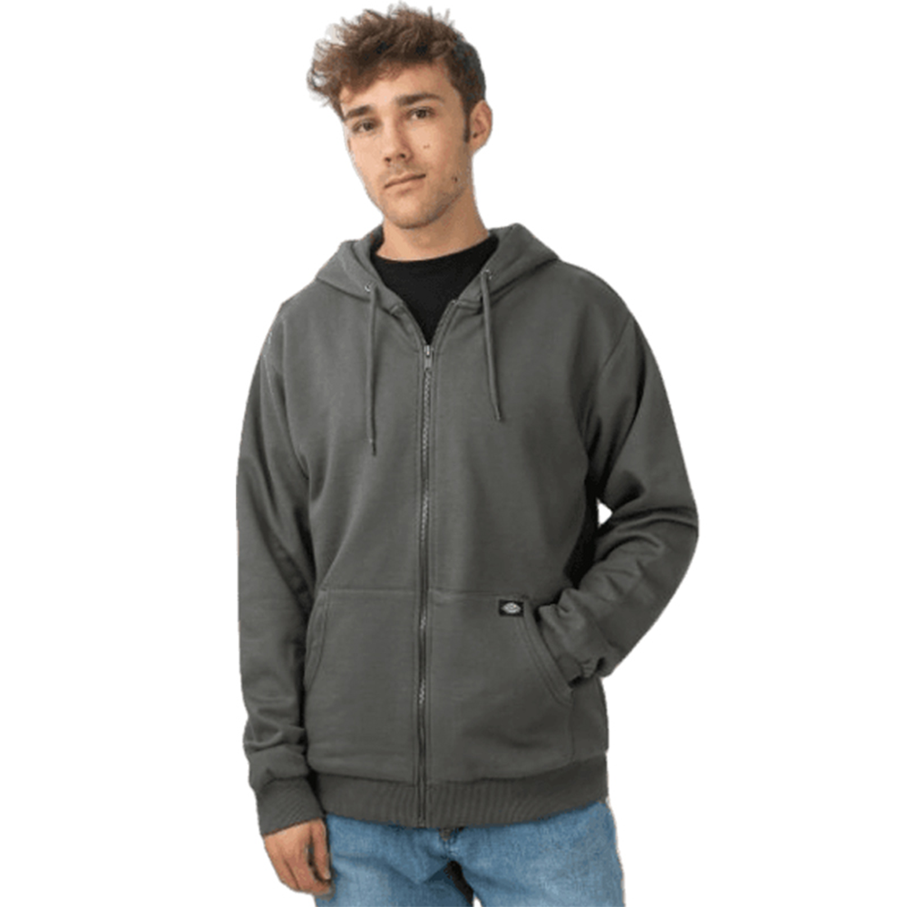 Cotton Fleece Full Sleeve Hoodie For Men - Deep Gray - HM-38