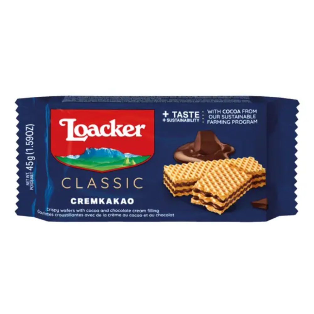 Loacker Classic Cremkakao Wafer - 45gm