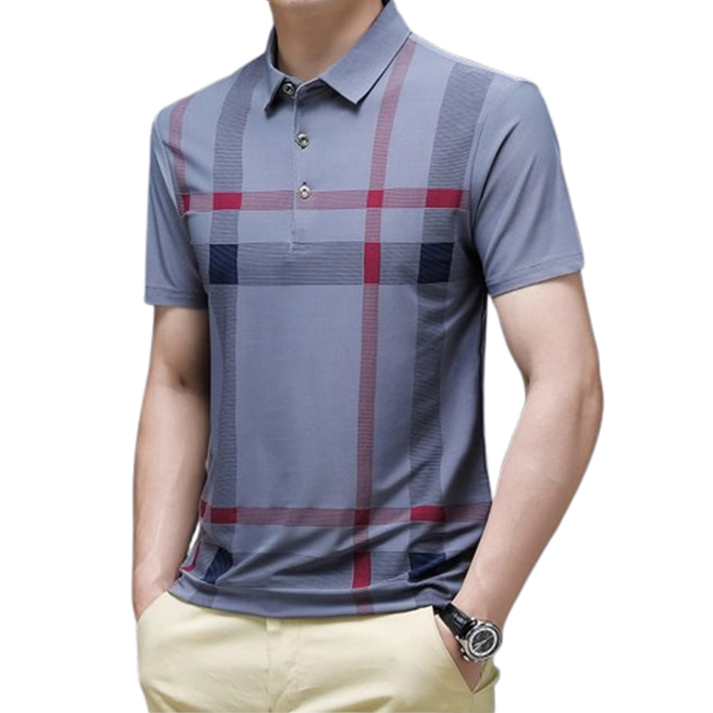 PP Jersey Half Sleeve Polo For Men - Multicolor - PT-D12