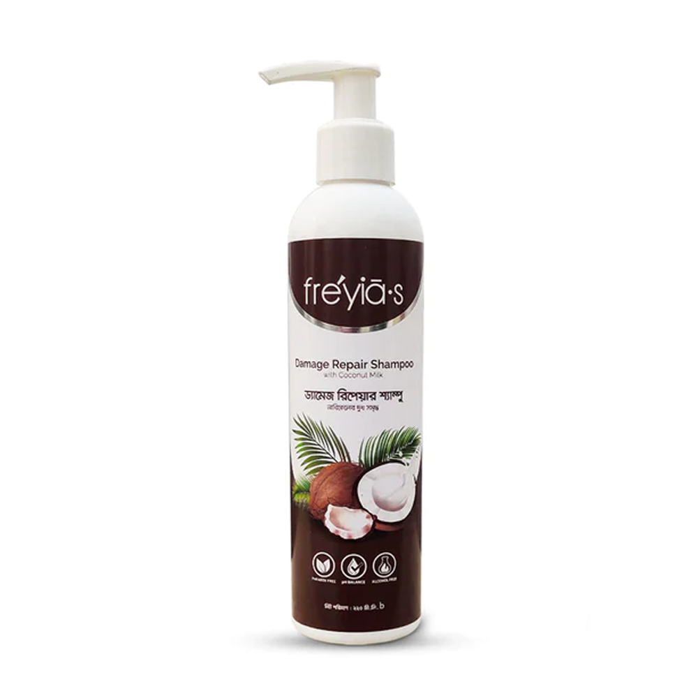 Freyias Damage Repair Shampoo with Coconut Milk - 220ml 