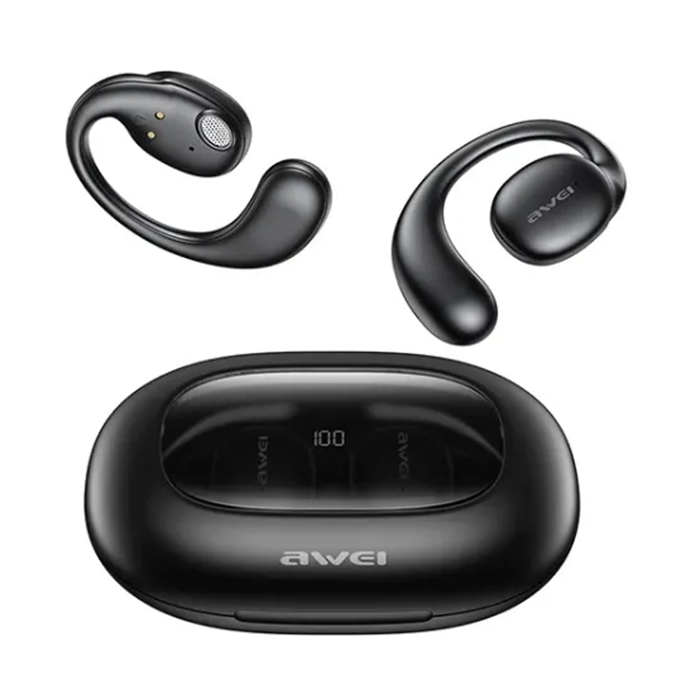 Awei T80 OWS Air Conduction Sport TWS Bluetooth Earbuds - Black 