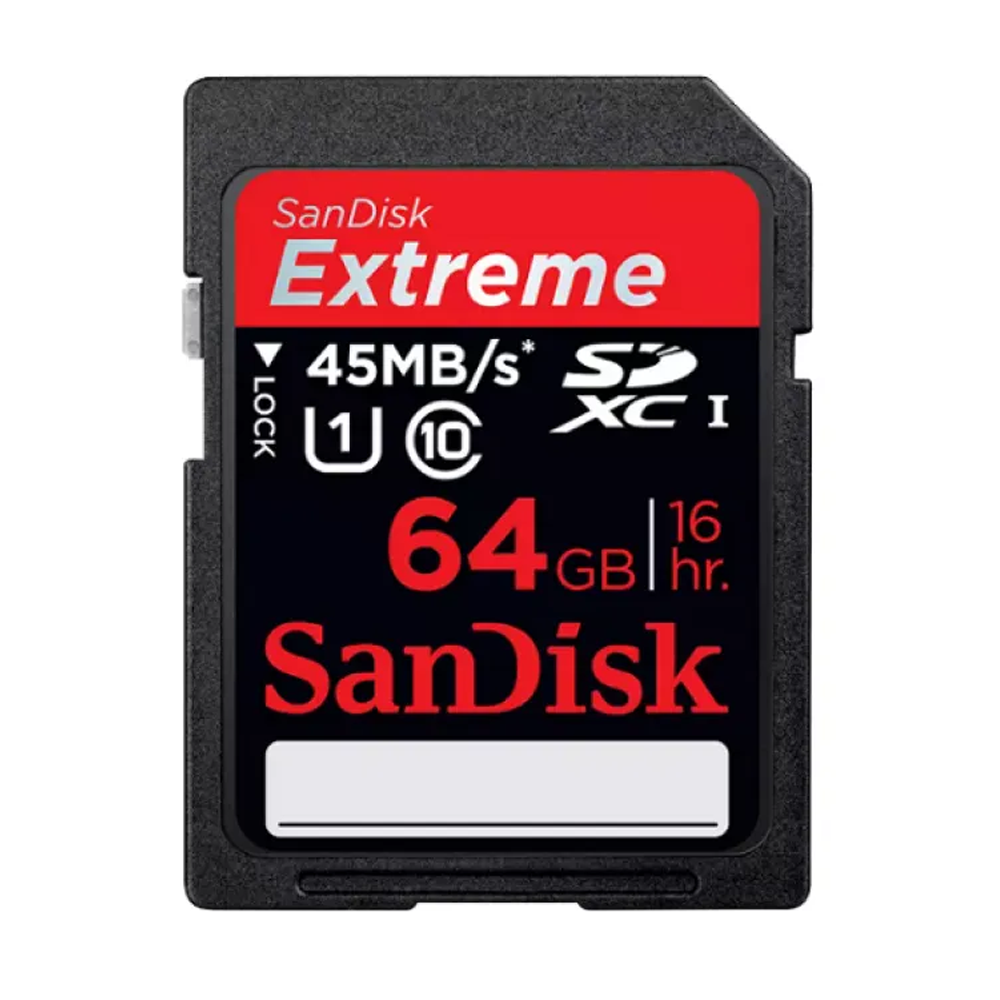 SanDisk Extreme UHS-I SDXC Class-10 Memory Card - 64GB 
