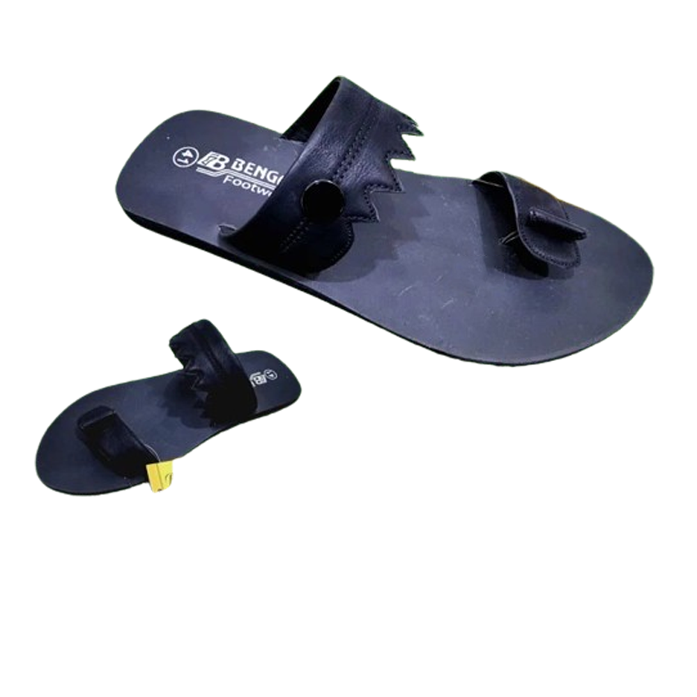 Rubber Slipper Sandal For Men - US - Black