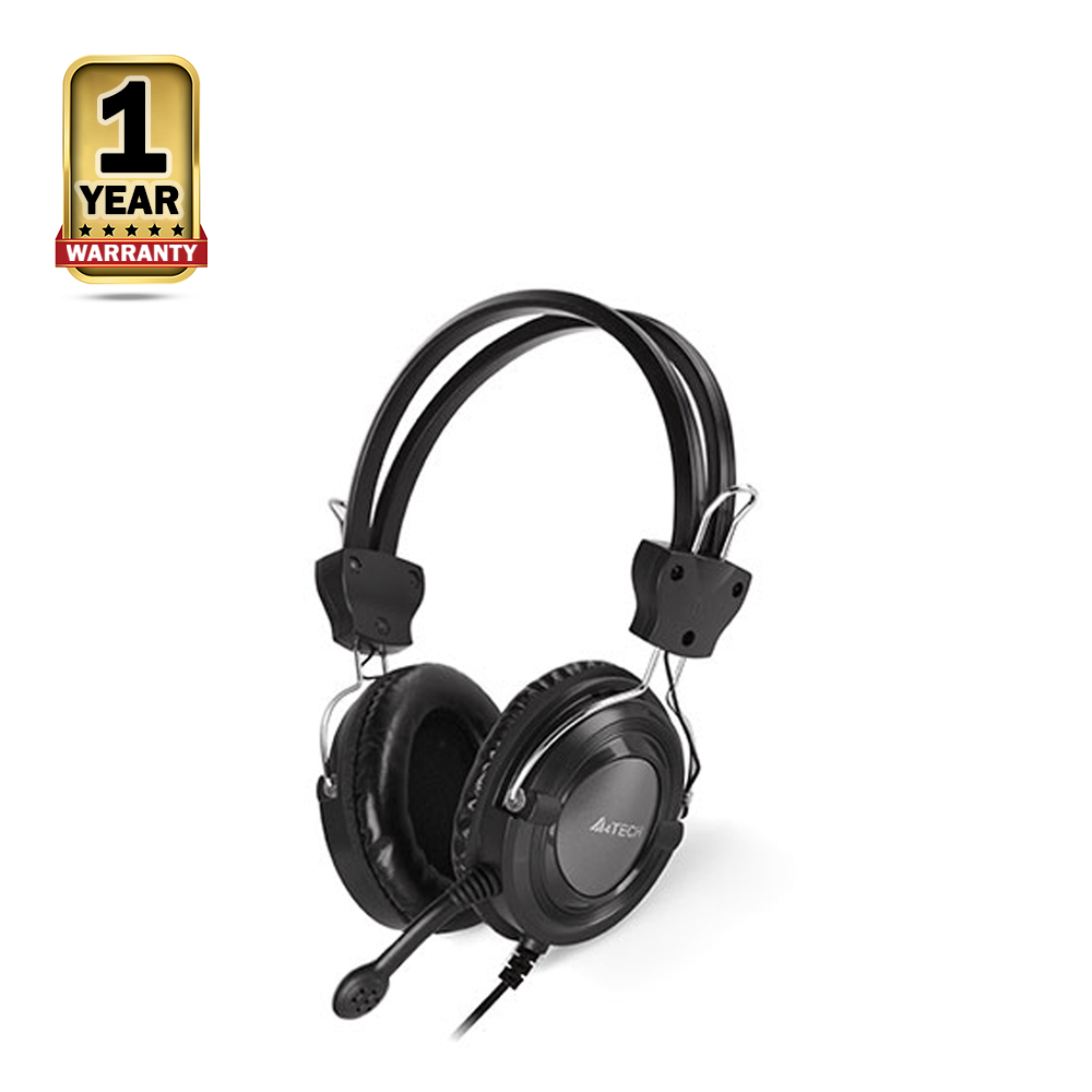 A4TECH HS-19 Comfort Fit Stereo Headphone 3.5mm - Black