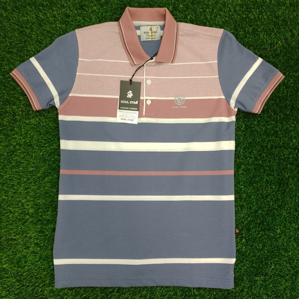 Cotton Polo T-Shirt For Men - Multicolor