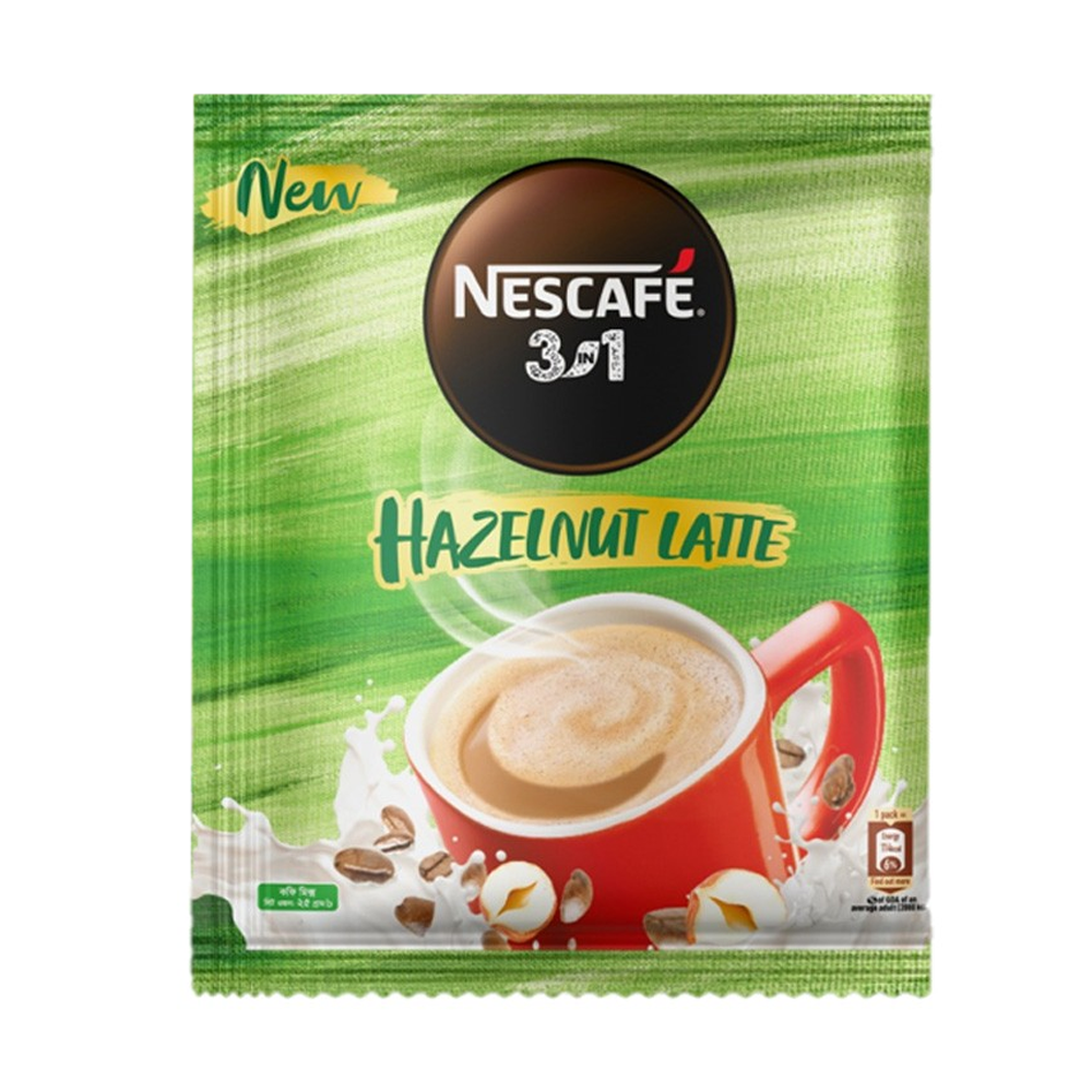 Nescafe Hazelnut Latte Coffee Mix - 25 gm