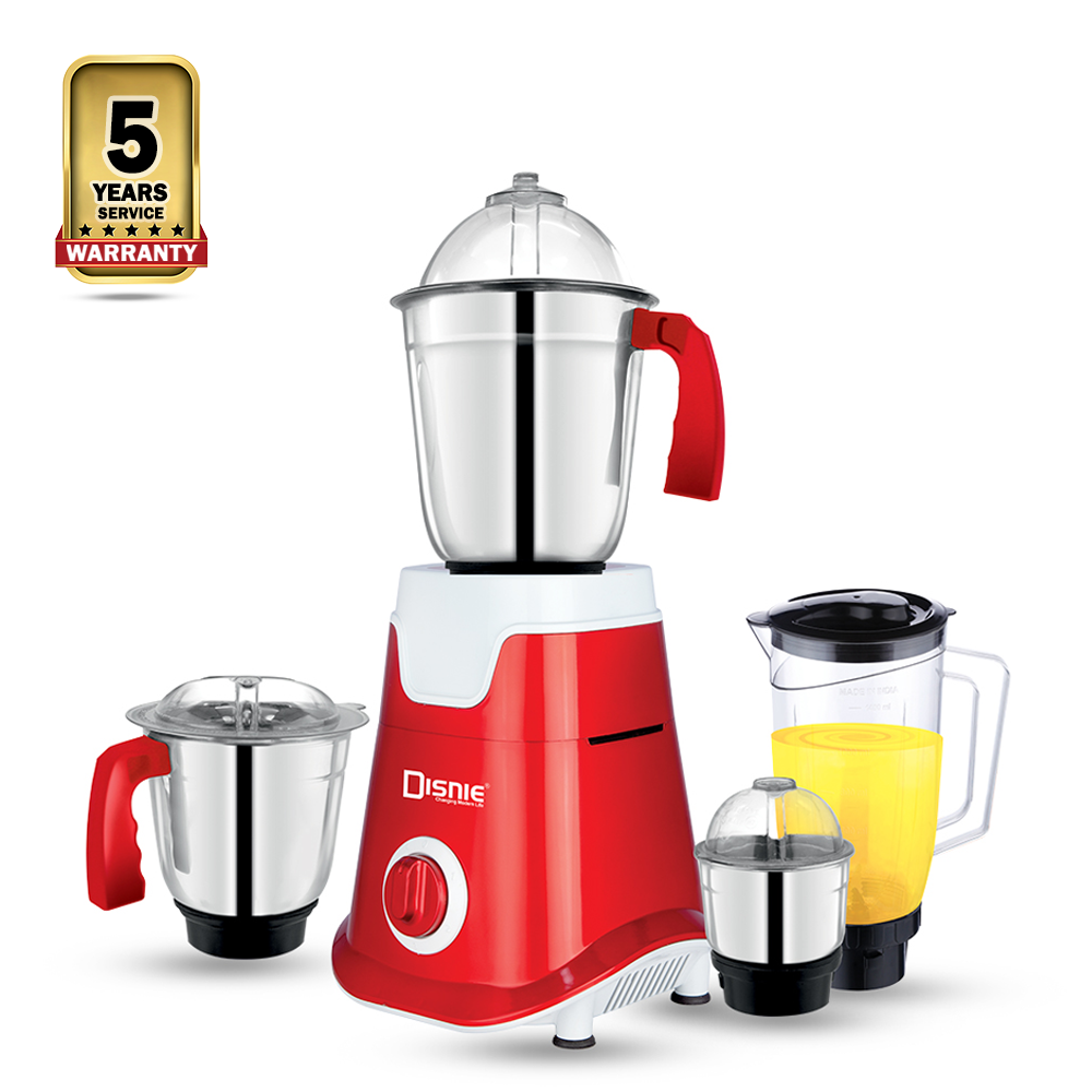 Disnie Hunk Grinder and Blender Mixer - 850W - Red And Silver