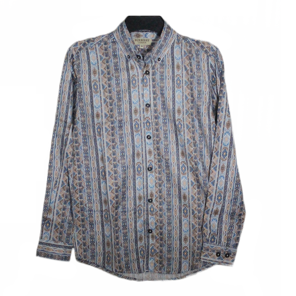 Cotton Printed Full Sleeve Shirt For Men - Multicolor - SCP-1406