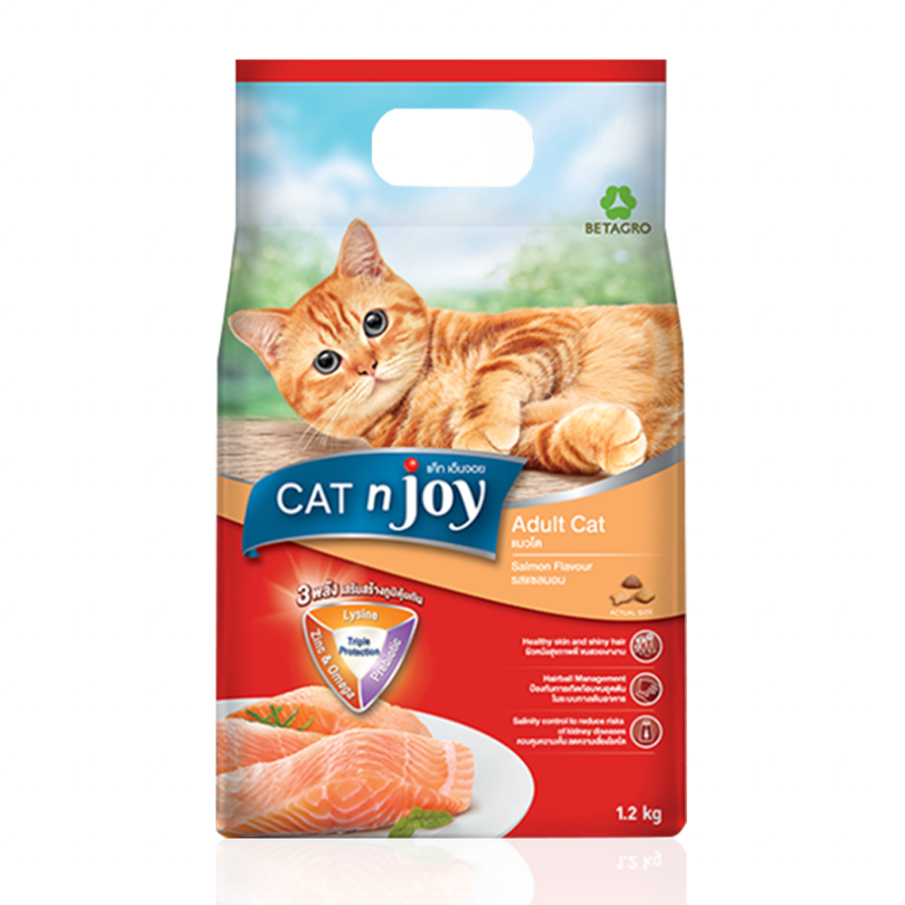 CAT n Joy Salmon Flavor Dry Food for Adult Cat 7 Kg