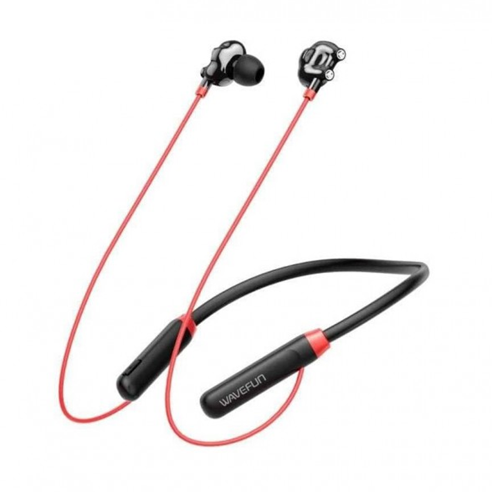 Wavefun Flex U Dual Driver Wireless Neckband - Black