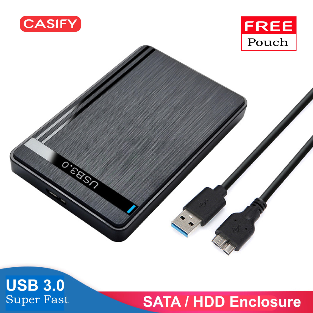 CASIFY EN01 2.5 inch Hard Drive Enclosure USB Cable - Black