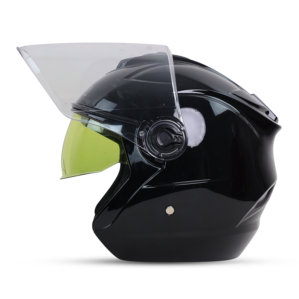 Aadora 882 Half Face Helmet - Black - APBD1057