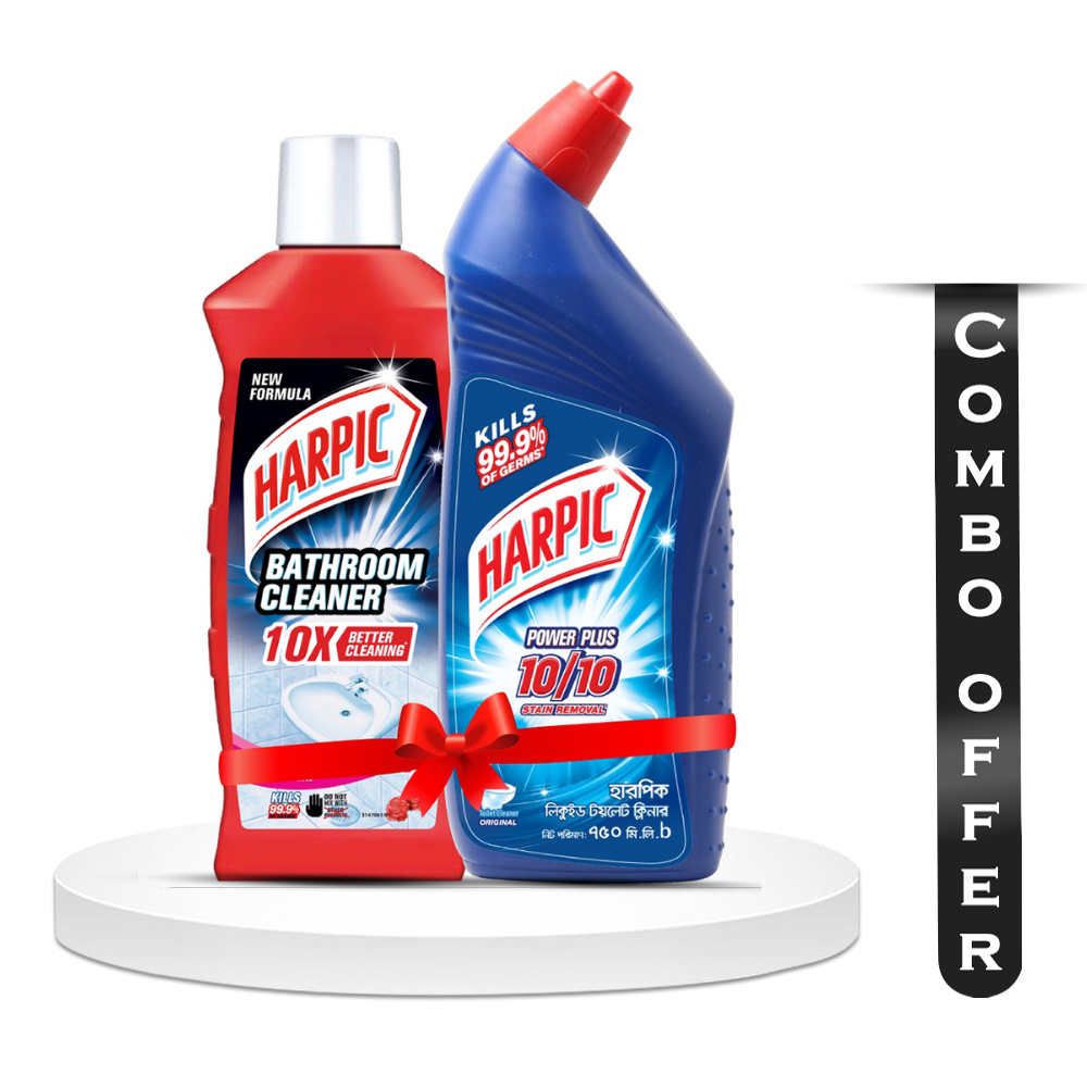 Combo of Harpic Manikjor Toilet Cleaning Liquid 750ml and Bathroom